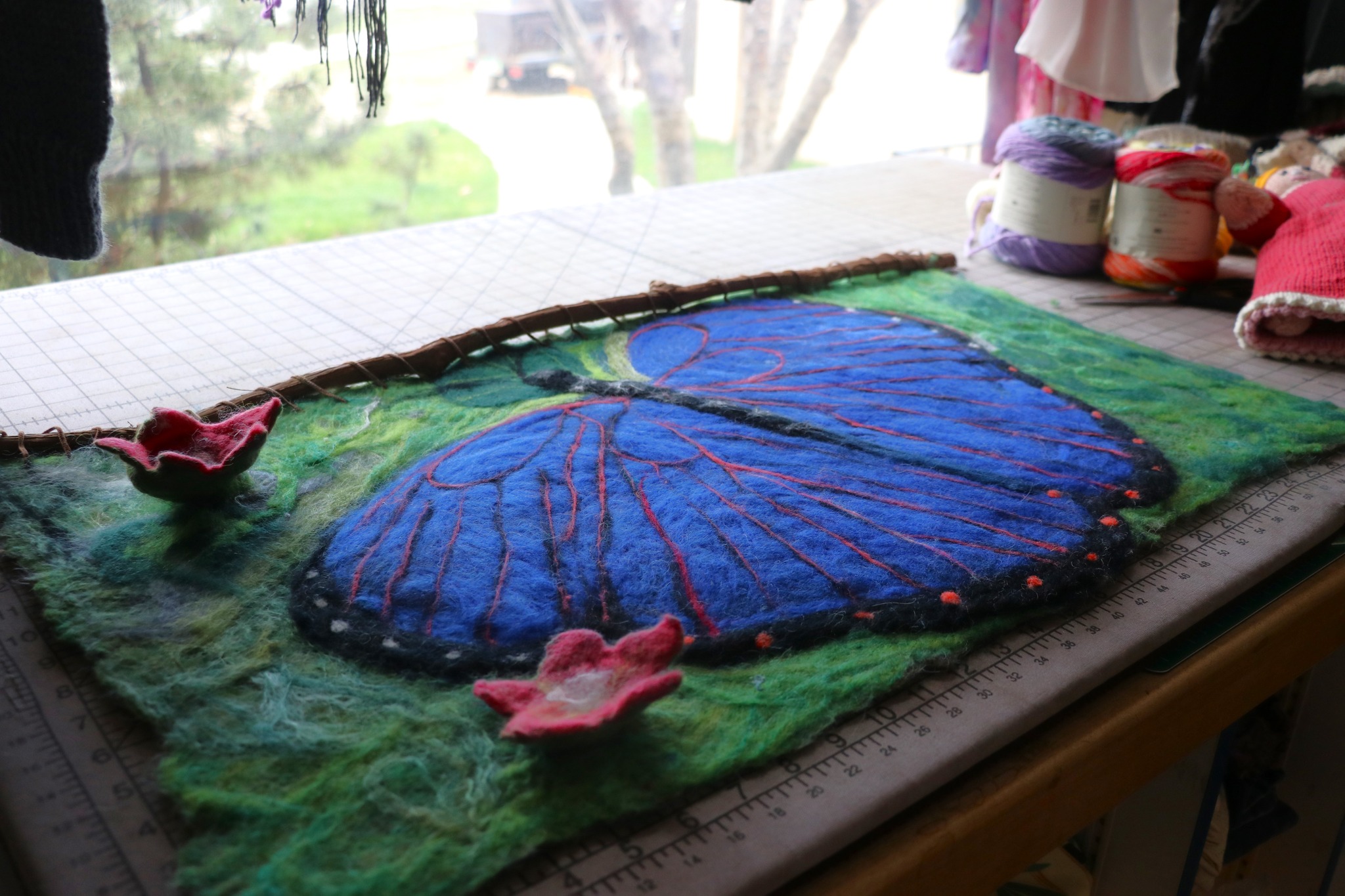 Lambspun butterfly