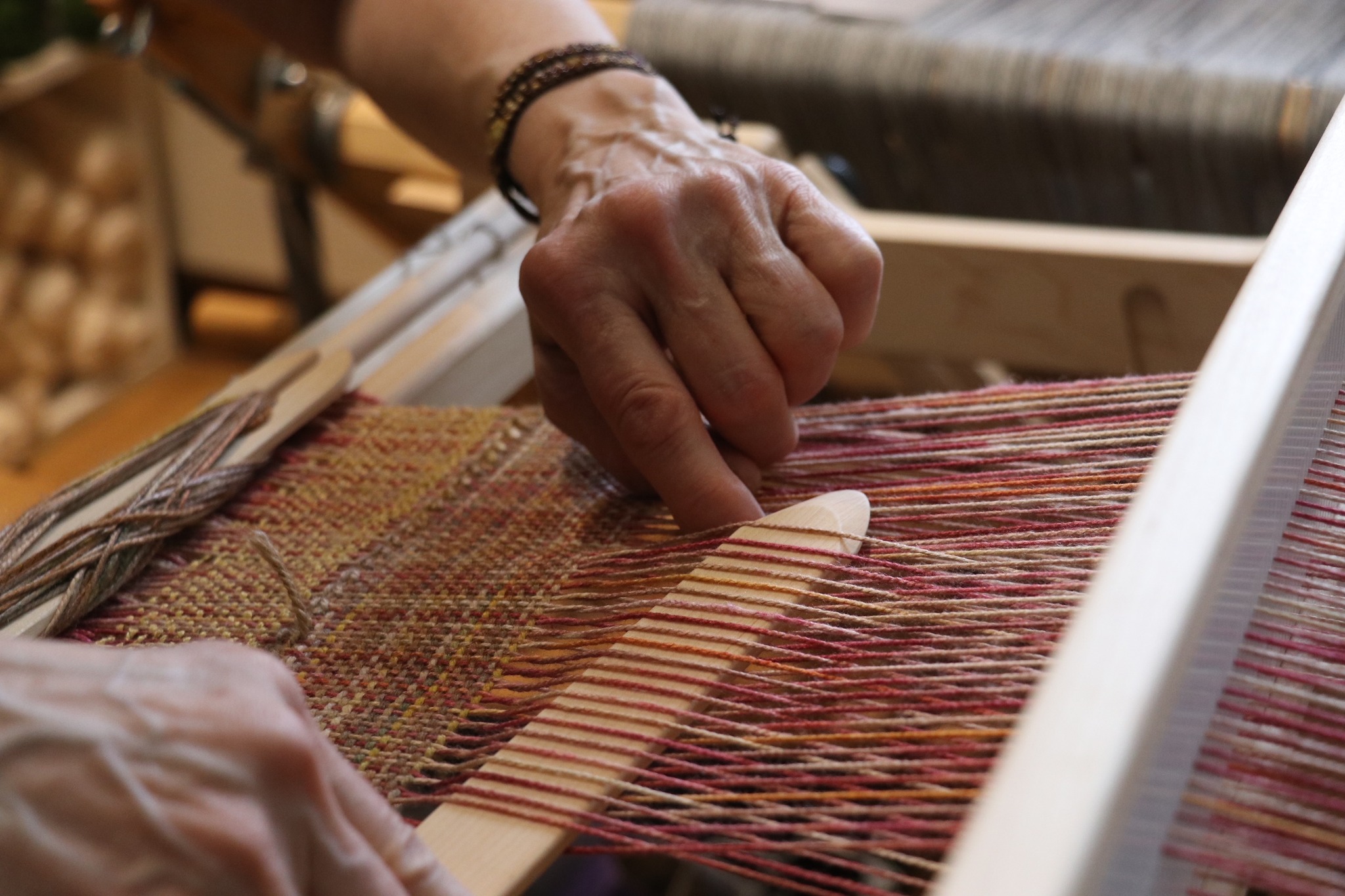 Lambspun weaving